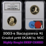 NGC 2003-s  Sacagawea Dollar 1 Graded pr69 DCAM by NGC