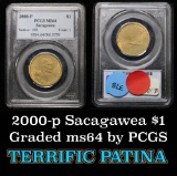 PCGS 2000-p Sacagawea Dollar 1 Graded ms64 by PCGS