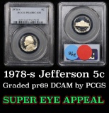 PCGS 1978-s Jefferson Nickel 5c Graded pr69 DCAM by PCGS