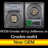 PCGS 1975-p Jefferson Nickel 5c Graded ms64 by PCGS