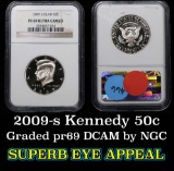 NGC 2009-s  Kennedy Half Dollar 50c Graded pr69 DCAM by NGC