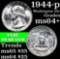 1944-p Washington Quarter 25c Grades Choice+ Unc