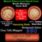 Lincoln Wheat cents 1c orig shotgun roll, 1916-s one end, 1875 Indian cent other end