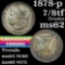 1878-p 7/8tf Morgan Dollar $1 Grades Select Unc