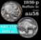 1936-p Buffalo Nickel 5c Grades Choice AU/BU Slider