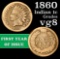 1860 Indian Cent 1c Grades vg, very good