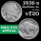 1936-s Buffalo Nickel 5c Grades vf, very fine