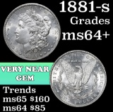 1881-s Morgan Dollar $1 Grades Choice+ Unc