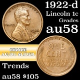 1922-d Lincoln Cent 1c Grades Choice AU/BU Slider