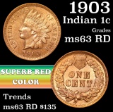 1903 Indian Cent 1c Grades Select Unc RD