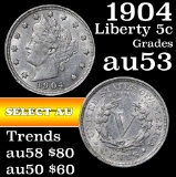 1904 Liberty Nickel 5c Grades Select AU