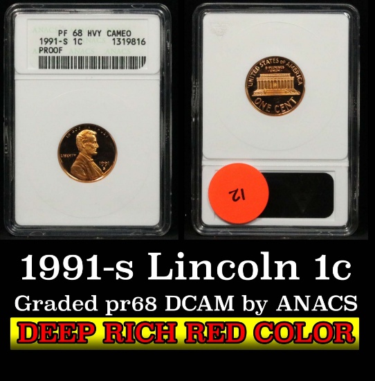 ANACS 1999-s Lincoln Cent 1c Graded pr68 DCAM by ANACS