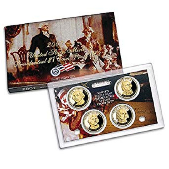 2007 PRESIDENTIAL Dollar Proof Sets DEEP CAMEO Mint Coins