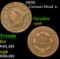 1832 . . Coronet Head Large Cent 1c Grades vg+