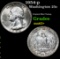 1954-p . Original Mint Toning Washington Quarter 25c Grades Select+ Unc