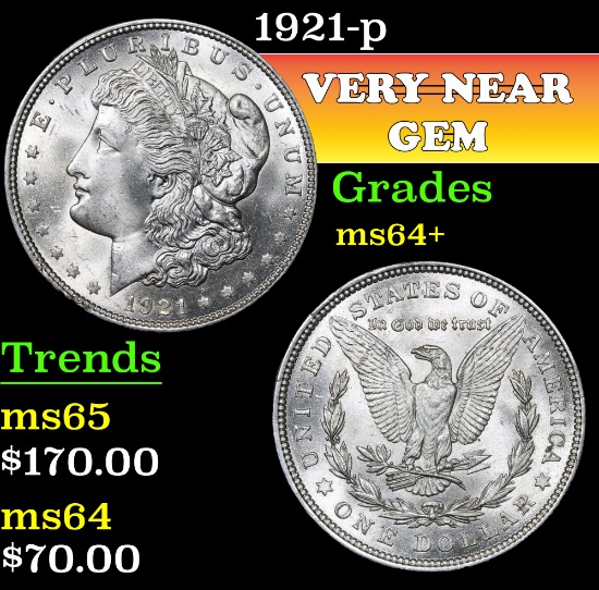 1921-p . . Morgan Dollar $1 Grades Choice+ Unc