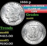 1886-p . . Morgan Dollar $1 Grades GEM+ Unc