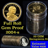 Proof 2004-s Sacagawea dollar roll $1, 20 pieces (fc)
