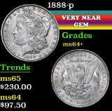 1888-p . . Morgan Dollar $1 Grades Choice+ Unc