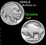 1926-d . . Buffalo Nickel 5c Grades vg, very good