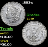 1883-s . . Morgan Dollar $1 Grades AU, Almost Unc