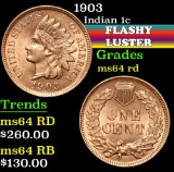 1903 . . Indian Cent 1c Grades Choice Unc RD