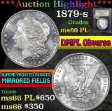 1879-s . DMPL Obverse Morgan Dollar $1 Grades GEM+ UNC PL