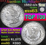 1882-o/s Top 100 . Morgan Dollar $1 Grades Select Unc