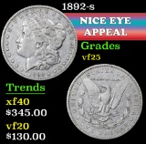 1892-s . . Morgan Dollar $1 Grades vf+