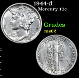 1944-d . . Mercury Dime 10c Grades Select Unc