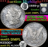 1889-p . . Morgan Dollar $1 Grades GEM Unc DMPL