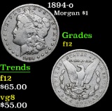 1894-o . . Morgan Dollar $1 Grades f, fine
