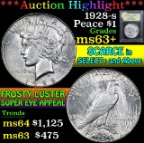 1928-s . . Peace Dollar $1 Grades Select+ Unc