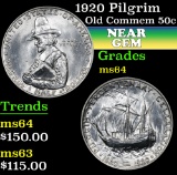 1920 Pilgrim . . Old Commem Half Dollar 50c Grades Choice Unc