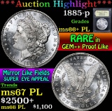 1885-p . . Morgan Dollar $1 Grades GEM++ PL
