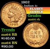 1902 . . Indian Cent 1c Grades Choice Unc RB