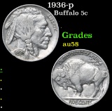 1936-p . . Buffalo Nickel 5c Grades Choice AU/BU Slider