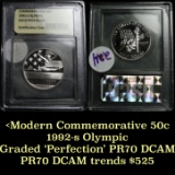 1992-s Olympic Proof  Modern Commem Half Dollar 50c Graded GEM++ Proof Deep Cameo by USCG