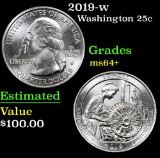 2019-w . . Washington Quarter 25c Grades Choice+ Unc