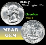 1945-p . . Washington Quarter 25c Grades Choice Unc