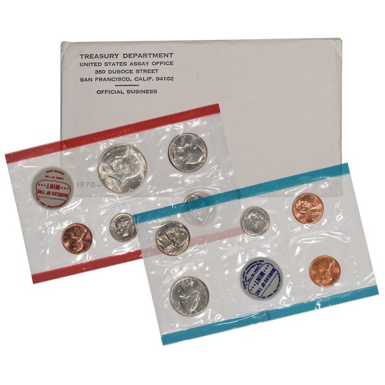 1970 United States Mint Set in Original mint cellophane