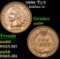 1886 Ty2 . . Indian Cent 1c Grades Choice AU/BU Slider+