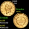 1853 . . Gold Liberty Dollar 1 Grades Choice AU
