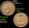 1882 . . Indian Cent 1c Grades xf+