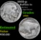 1935-p Mint Error Clipped Planchet Buffalo Nickel 5c Grades vf+