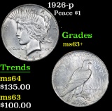 1926-p . . Peace Dollar $1 Grades Select+ Unc