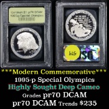 1995-p Special Olympics Modern Commem Dollar $1 Graded Gem++ Proof DCAM by USCG (fc)