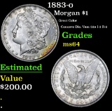 1883-o Great Color Concave Die. Vam 52a I-3 R-6 Morgan Dollar $1 Grades Choice Unc