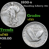1930-s . . Standing Liberty Quarter 25c Grades vf+