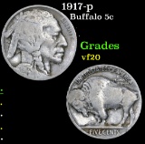 1917-p . . Buffalo Nickel 5c Grades vf, very fine